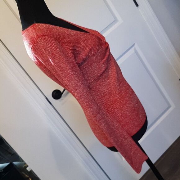 NOBO Red and Gold Twist Front Sweater - Picture 5 of 10